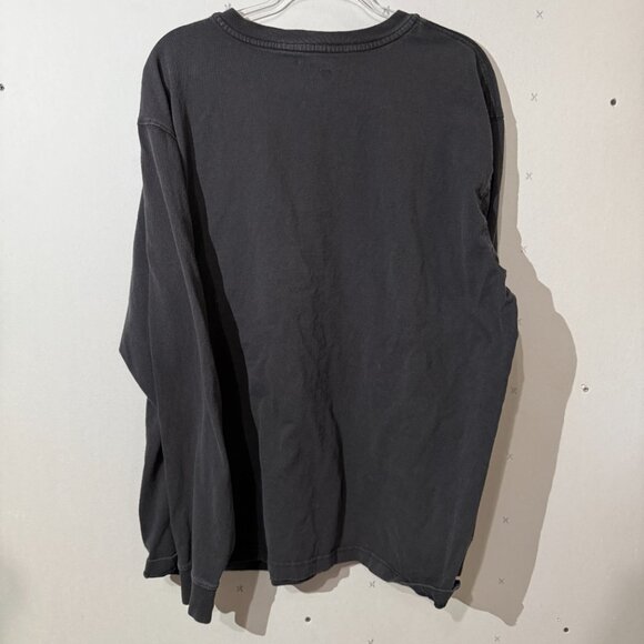 Carhartt Quarter Button Long Sleeve Relaxed Fit Shirt - Size XL Black EAGLE Hit - Picture 4 of 4